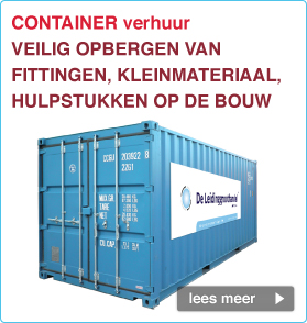 Bouwplaats service: De Leidinggroothandel levert containers voor op de bouwplaats! 